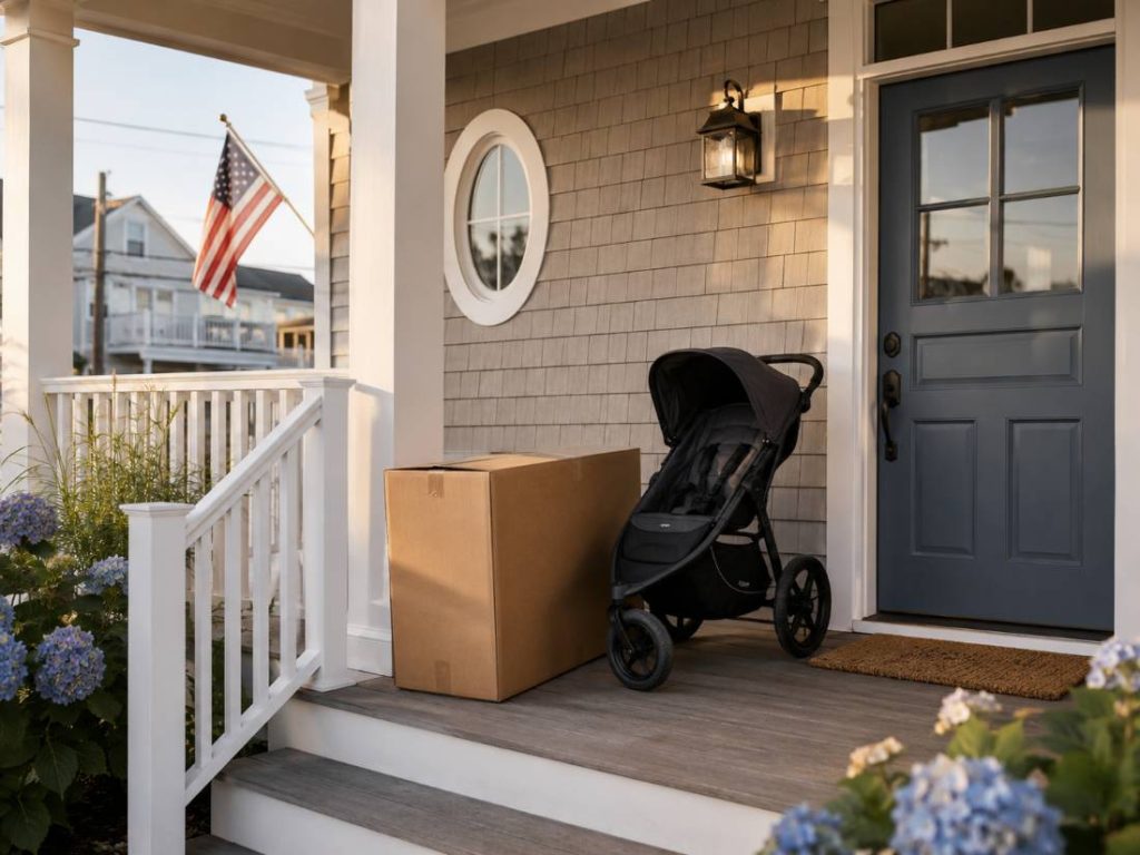 Baby gear delivered to a vacation rental in Ocean City NJ